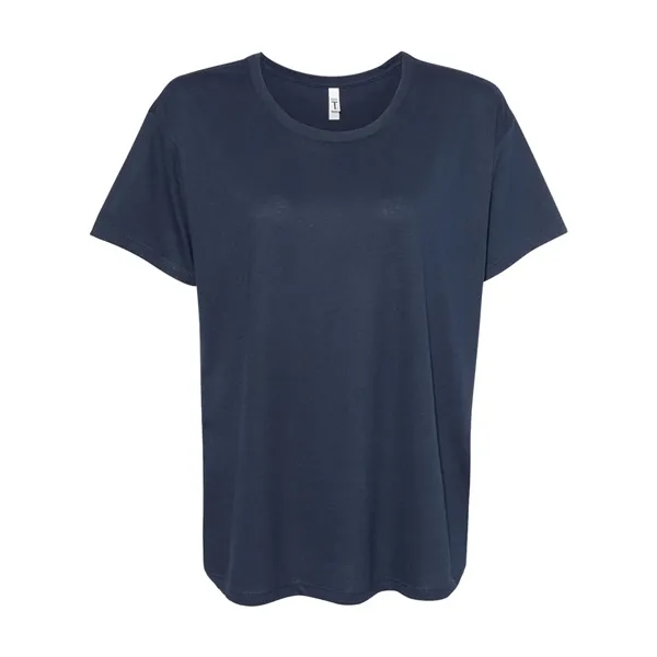 Women's lightweight flow tee with a relaxed crew neckline, side seams,... from ASI 84358 S&S Activewear