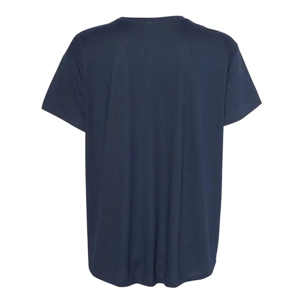 Women's lightweight flow tee with a relaxed crew neckline, side seams,... from ASI 84358 S&S Activewear
