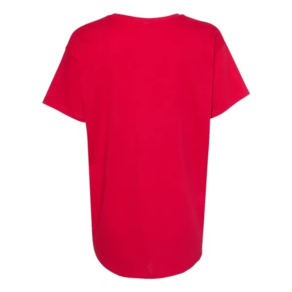 Women's lightweight flow tee with a relaxed crew neckline, side seams,... from ASI 84358 S&S Activewear
