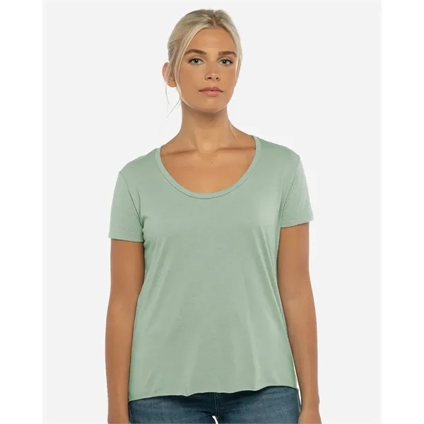 Women's relaxed fit poly-cotton blended t-shirt with scoop neckline, baby rib,... from ASI 84358 S&S Activewear
