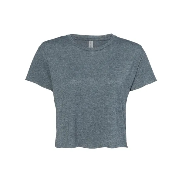 Women's crop top with a relaxed fit, raw edge sleeve and... from ASI 84358 S&S Activewear