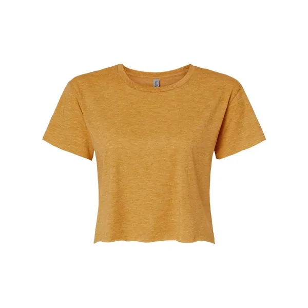 Women's crop top with a relaxed fit, raw edge sleeve and... from ASI 84358 S&S Activewear