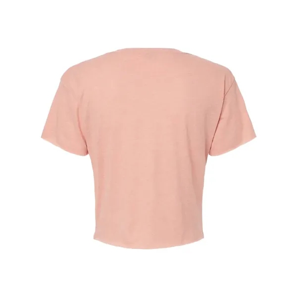 Women's crop top with a relaxed fit, raw edge sleeve and... from ASI 84358 S&S Activewear