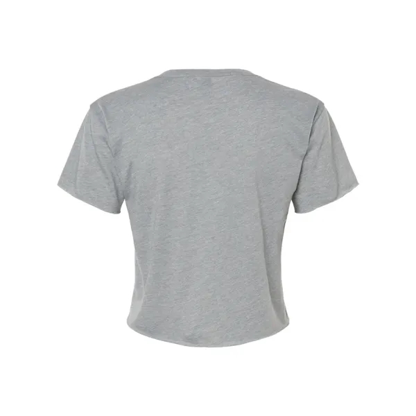 Women's crop top with a relaxed fit, raw edge sleeve and... from ASI 84358 S&S Activewear