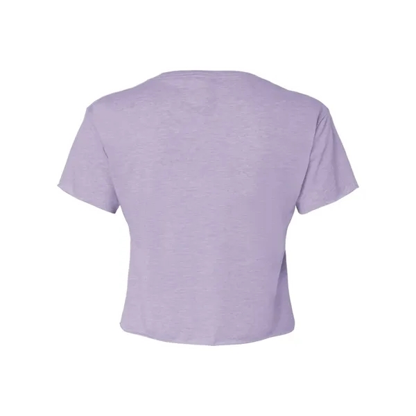 Women's crop top with a relaxed fit, raw edge sleeve and... from ASI 84358 S&S Activewear