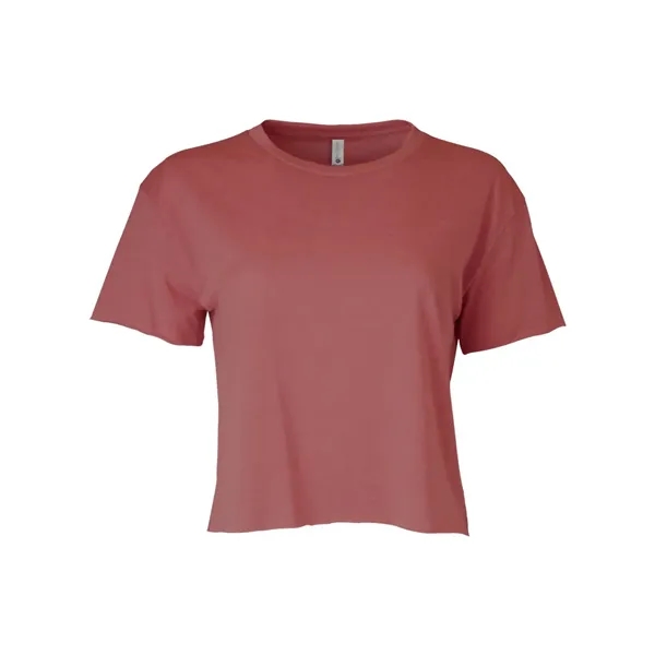 Women's crop top with a relaxed fit, raw edge sleeve and... from ASI 84358 S&S Activewear