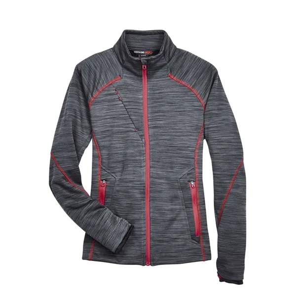 North End Women's Flux Melange Bonded Fleece Jacket... from ASI 84358 S&S Activewear