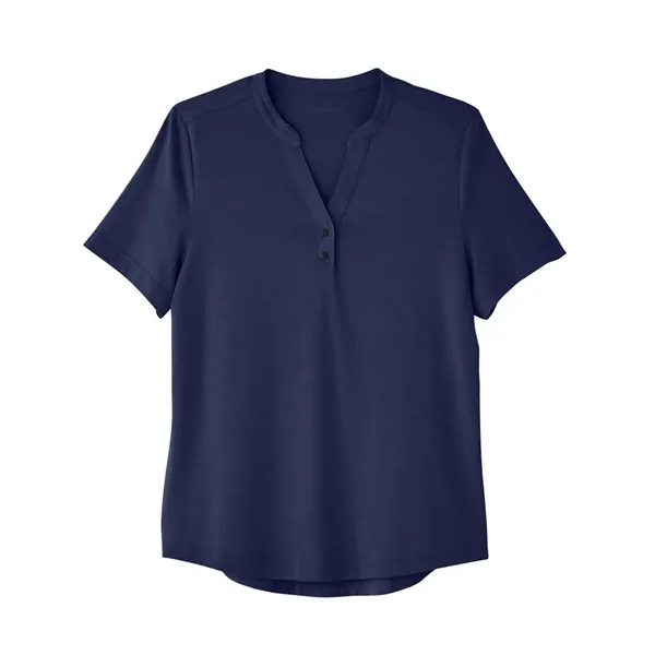 North End Women's JAQ Snap-Up Stretch Performance Polo... from ASI 84358 S&S Activewear