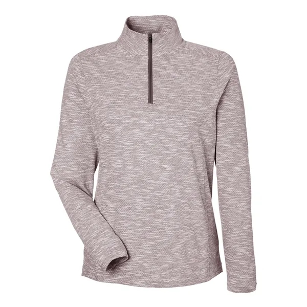 North End Women's Eclipse Jacquard Quarter-Zip Pullover... from ASI 84358 S&S Activewear