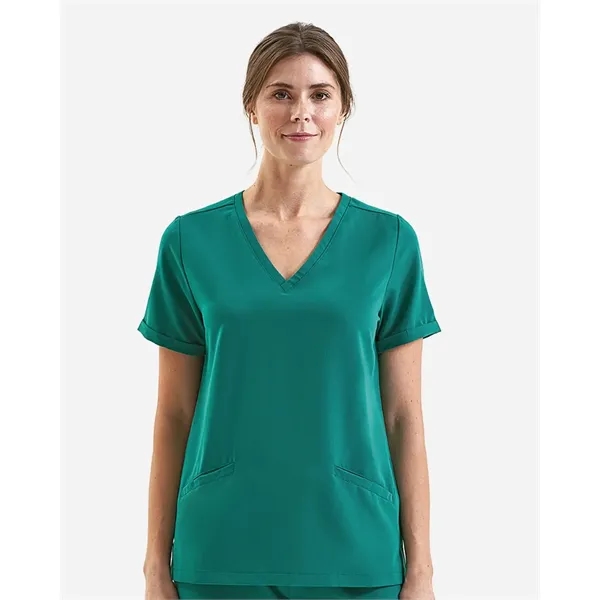 Onna Women's Invincible V-Neck Stretch Scrub Top... from ASI 84358 S&S Activewear