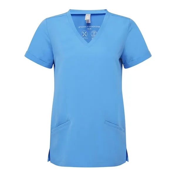 Onna Women's Invincible V-Neck Stretch Scrub Top... from ASI 84358 S&S Activewear