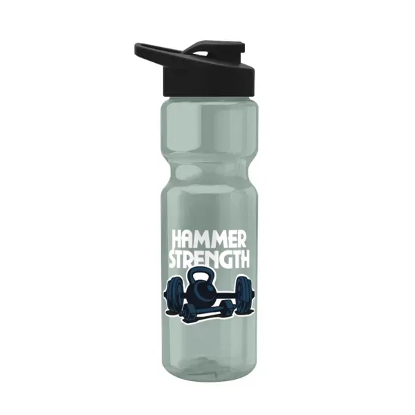 28 oz. recycled PET bike bottle with transparent design and extra... from ASI 88060 Snugz/USA Inc