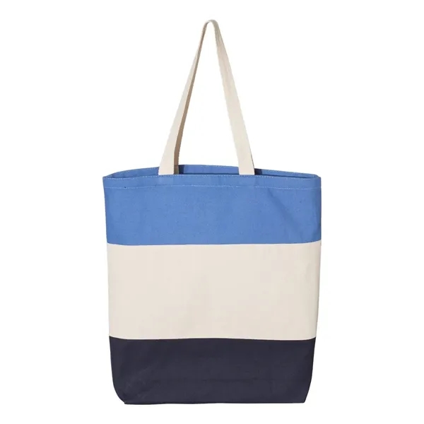 Canvas Tri-Color Tote Bag... from ASI 84358 S&S Activewear