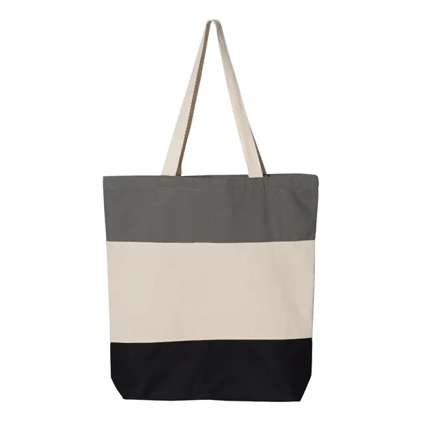 Canvas Tri-Color Tote Bag... from ASI 84358 S&S Activewear