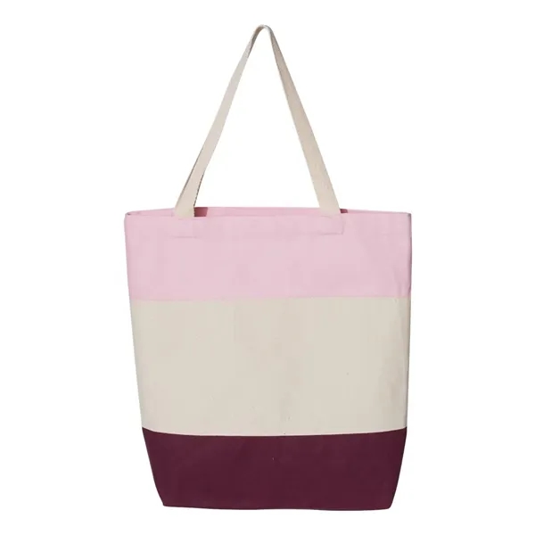 Canvas Tri-Color Tote Bag... from ASI 84358 S&S Activewear