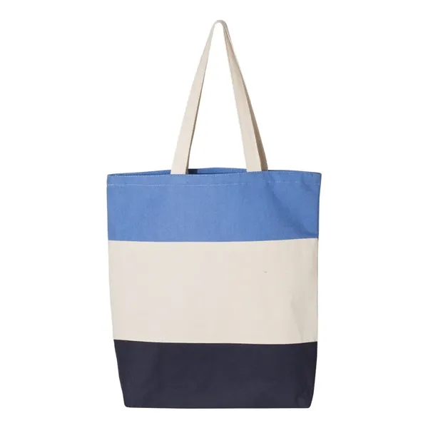Canvas Tri-Color Tote Bag... from ASI 84358 S&S Activewear