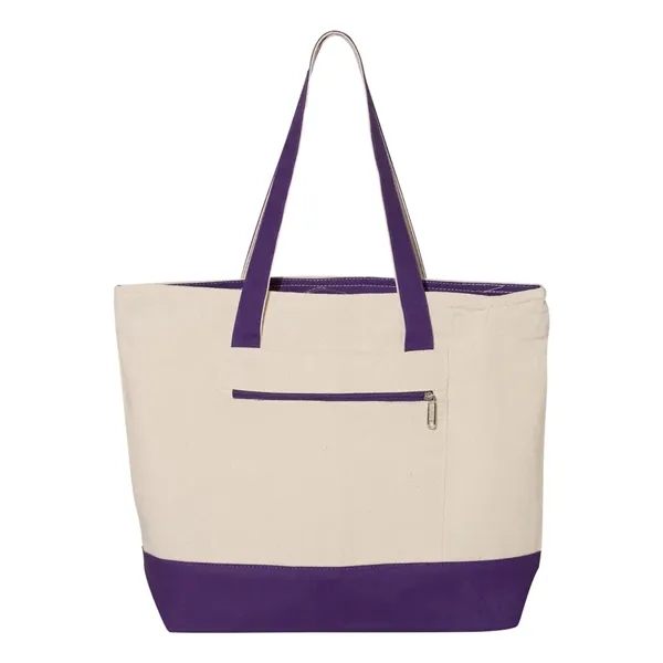 18.6L Canvas Zipper Tote... from ASI 84358 S&S Activewear