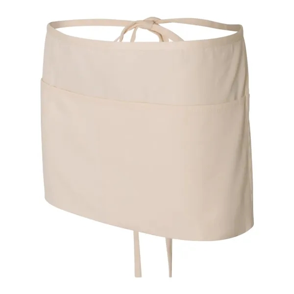 Apron made of cotton/polyester with waist ties and a three-section front... from ASI 84358 S&S Activewear