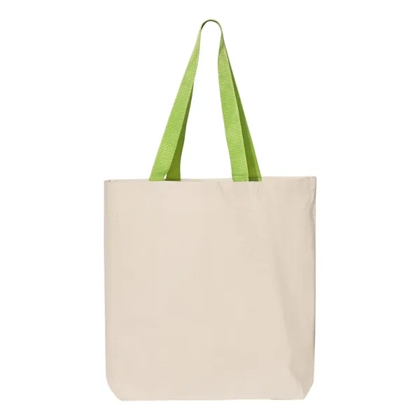 11L Canvas Tote With Color Handles... from ASI 84358 S&S Activewear