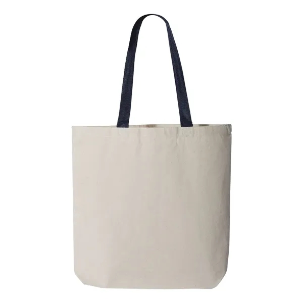 11L Canvas Tote With Color Handles... from ASI 84358 S&S Activewear