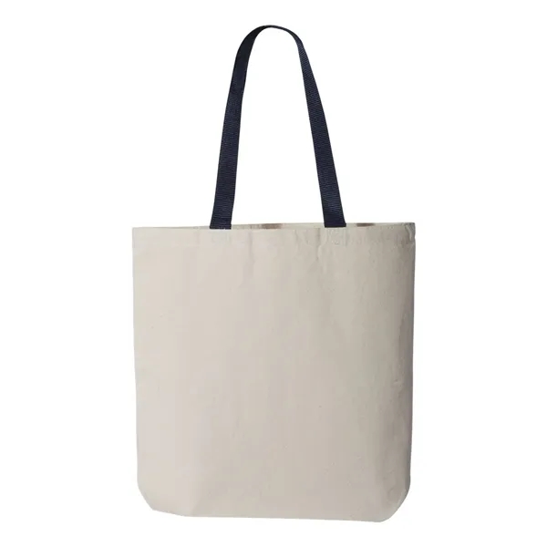11L Canvas Tote With Color Handles... from ASI 84358 S&S Activewear