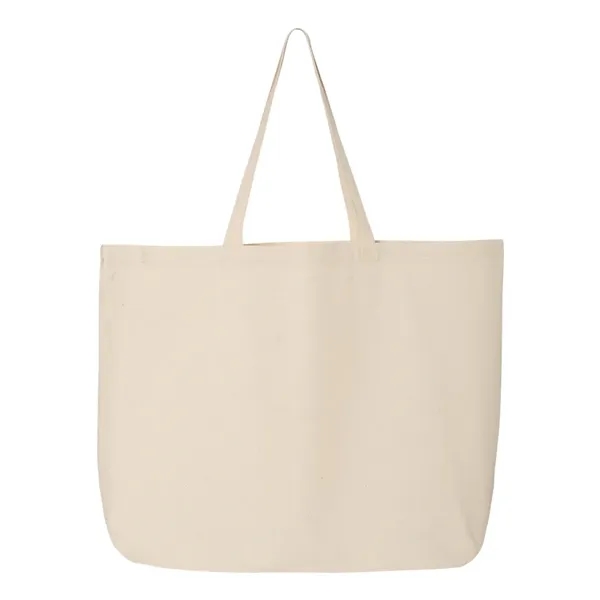 100% heavy canvas jumbo tote with 23" web canvas handles and... from ASI 84358 S&S Activewear