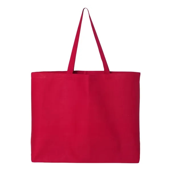 100% heavy canvas jumbo tote with 23" web canvas handles and... from ASI 84358 S&S Activewear