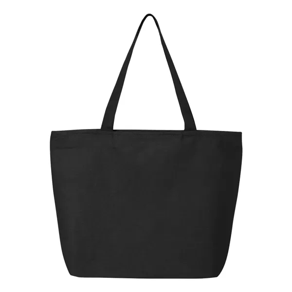 Canvas tote with zipper closure, large main compartment, interior zippered pouch... from ASI 84358 S&S Activewear