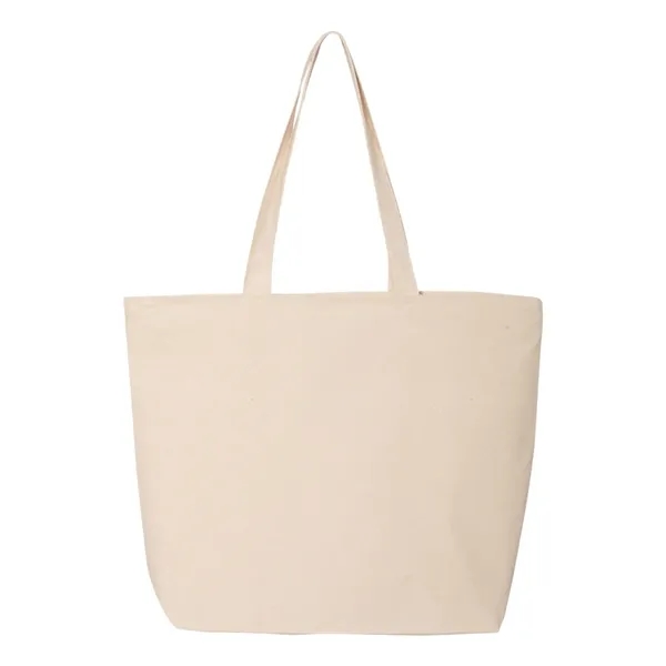 Canvas tote with zipper closure, large main compartment, interior zippered pouch... from ASI 84358 S&S Activewear