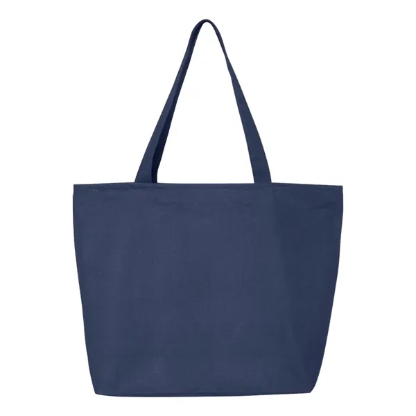Canvas tote with zipper closure, large main compartment, interior zippered pouch... from ASI 84358 S&S Activewear