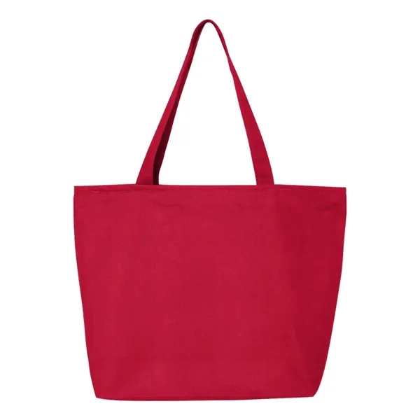 Canvas tote with zipper closure, large main compartment, interior zippered pouch... from ASI 84358 S&S Activewear