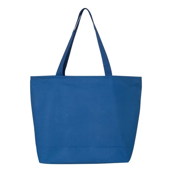 Canvas tote with zipper closure, large main compartment, interior zippered pouch... from ASI 84358 S&S Activewear
