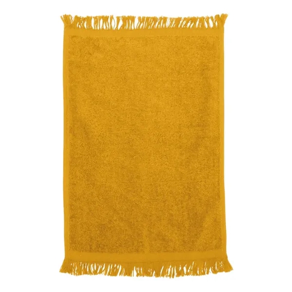 100% cotton fingertip towel with fringed ends, one side of velour,... from ASI 84358 S&S Activewear