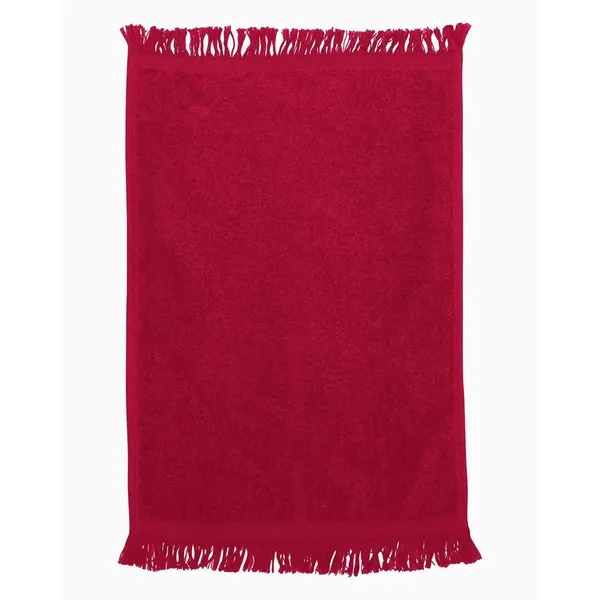 100% cotton fingertip towel with fringed ends, one side of velour,... from ASI 84358 S&S Activewear