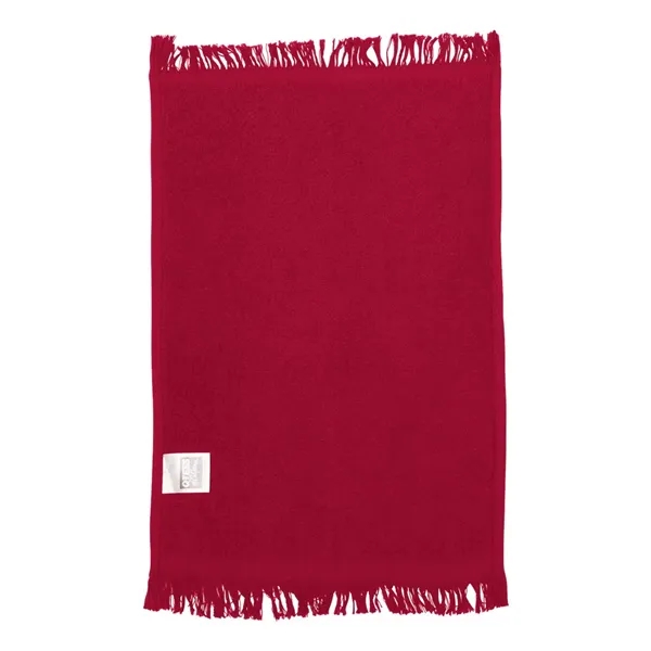 100% cotton fingertip towel with fringed ends, one side of velour,... from ASI 84358 S&S Activewear