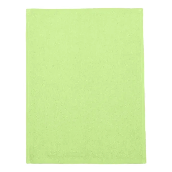 100% cotton towel with fringed end and measures 11" x 8"... from ASI 84358 S&S Activewear