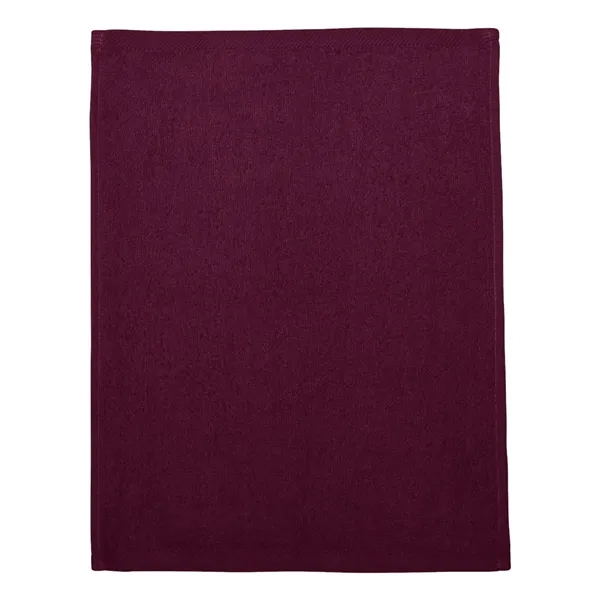 100% cotton towel with fringed end and measures 11" x 8"... from ASI 84358 S&S Activewear