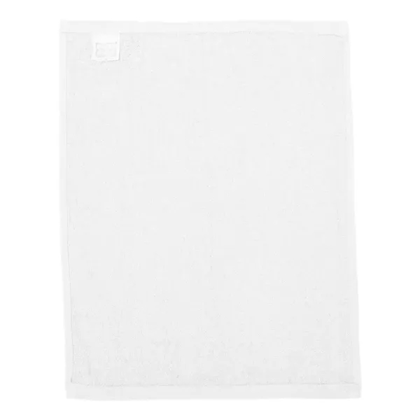 100% cotton towel with fringed end and measures 11" x 8"... from ASI 84358 S&S Activewear