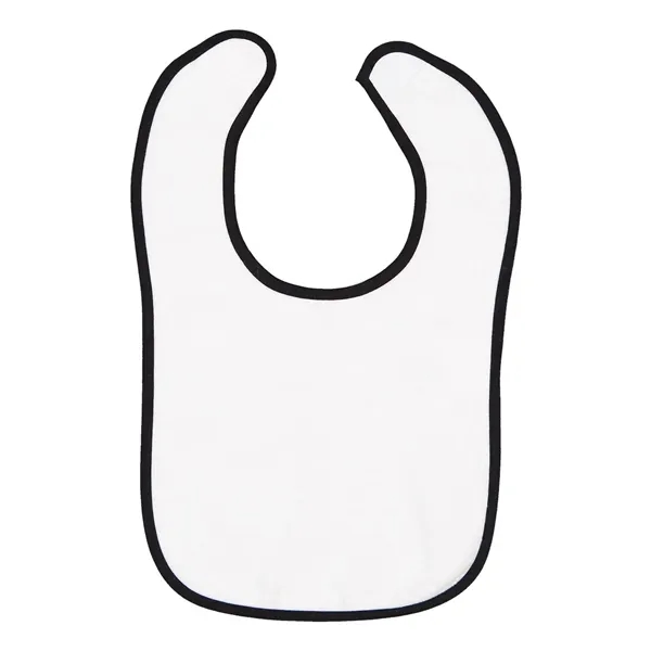Infant snap bib with contrast-color binding. Blank product.... from ASI 84358 S&S Activewear
