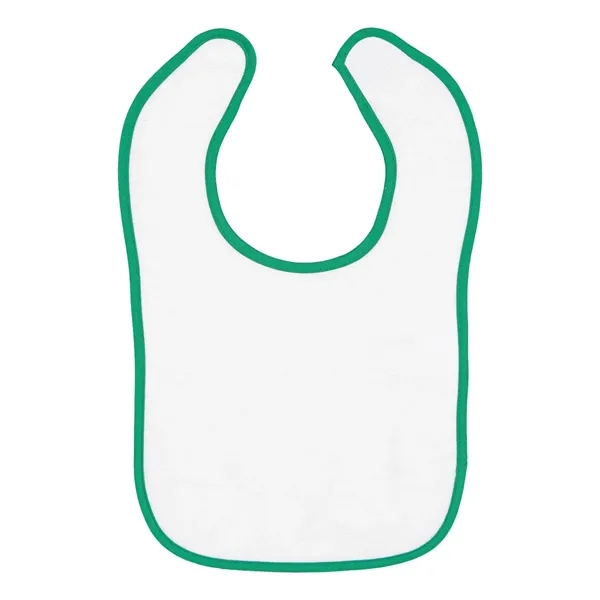 Infant snap bib with contrast-color binding. Blank product.... from ASI 84358 S&S Activewear