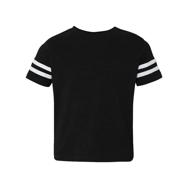 Football jersey tee for toddlers with white stripes on the sleeves,... from ASI 84358 S&S Activewear