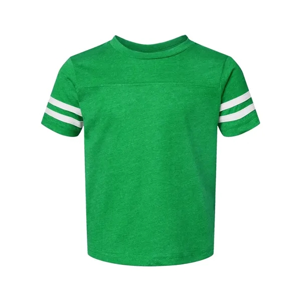 Football jersey tee for toddlers with white stripes on the sleeves,... from ASI 84358 S&S Activewear