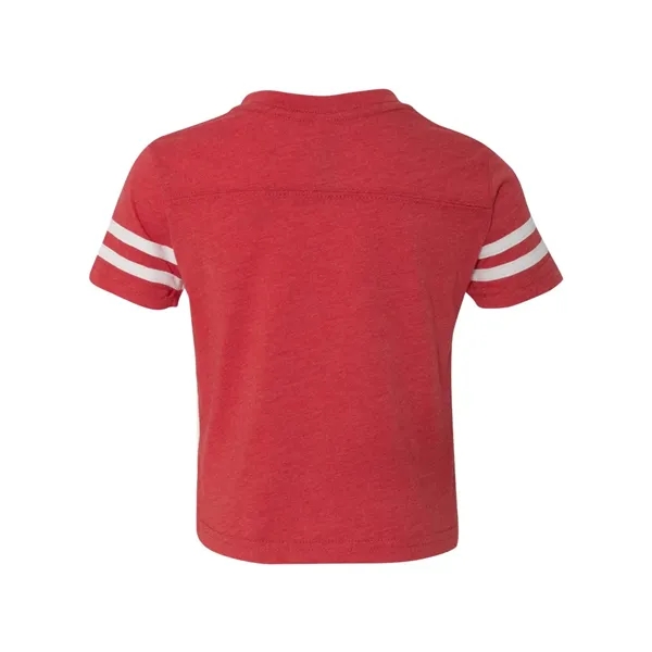 Football jersey tee for toddlers with white stripes on the sleeves,... from ASI 84358 S&S Activewear