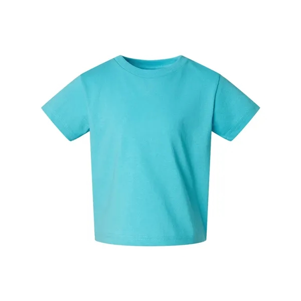 Toddlers 100% cotton jersey short sleeve T-shirt with ribbed crew neck.... from ASI 84358 S&S Activewear