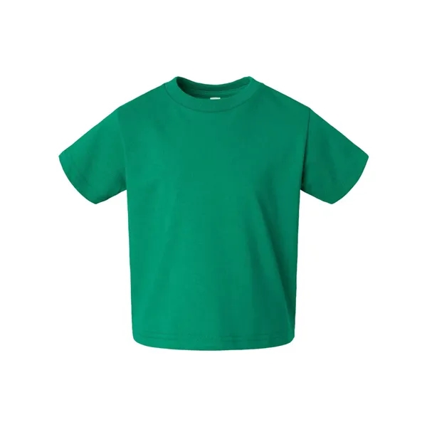 Toddlers 100% cotton jersey short sleeve T-shirt with ribbed crew neck.... from ASI 84358 S&S Activewear