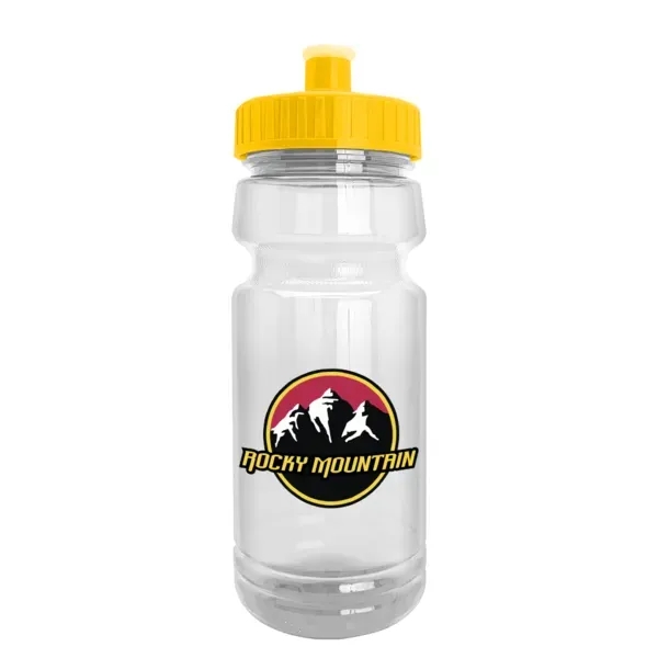 24 oz. bike bottle with transparent design and push-pull lid.... from ASI 88060 Snugz/USA Inc