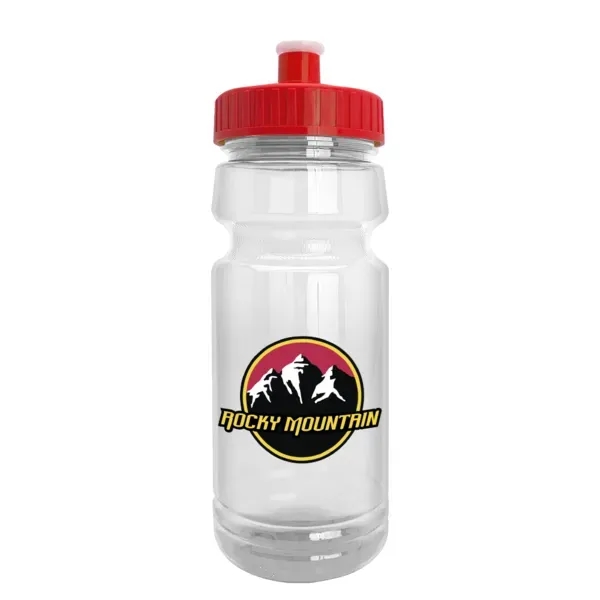 24 oz. bike bottle with transparent design and push-pull lid.... from ASI 88060 Snugz/USA Inc
