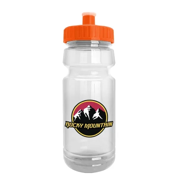 24 oz. bike bottle with transparent design and push-pull lid.... from ASI 88060 Snugz/USA Inc