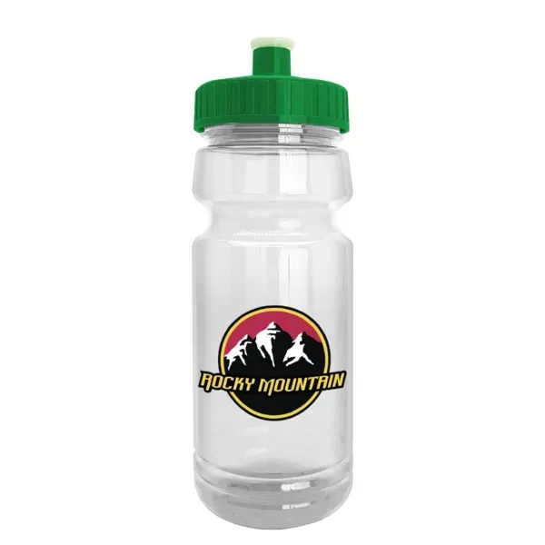 24 oz. bike bottle with transparent design and push-pull lid.... from ASI 88060 Snugz/USA Inc