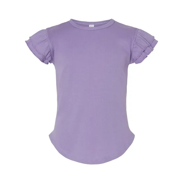 Rabbit Skins Toddler Flutter Sleeve Tee... from ASI 84358 S&S Activewear